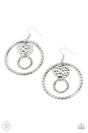 Paparazzi Earring ~ Mojave Metal Art - Silver