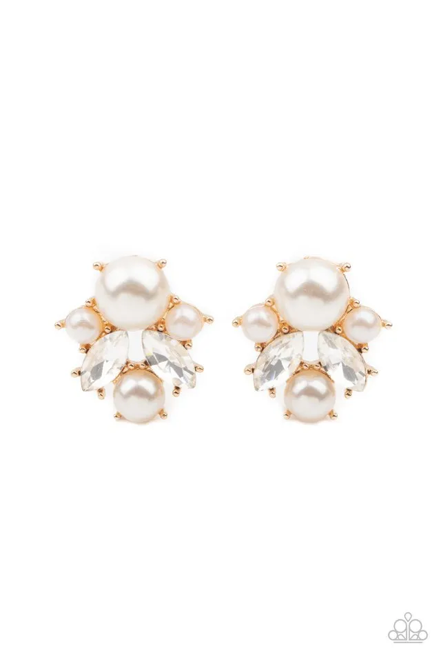 Paparazzi Earring ~ Royal Reverie - Gold