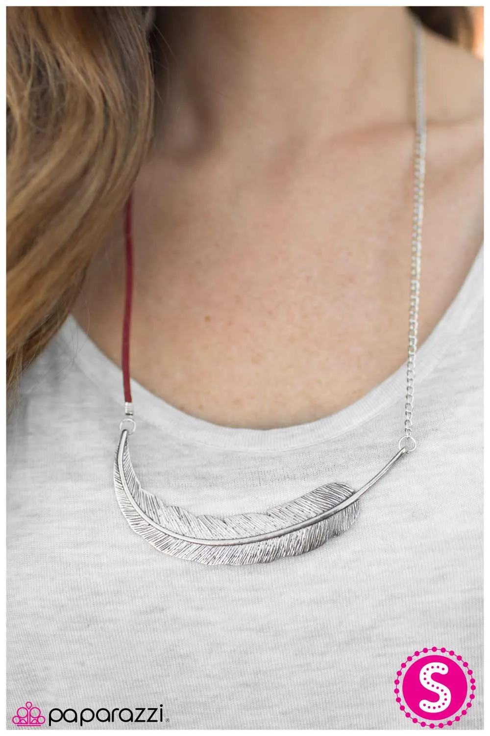 Paparazzi Necklace ~ Airborne - Red