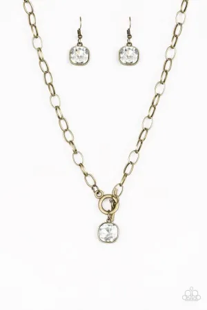 Paparazzi Necklace ~ Dynamite Dazzle - Brass