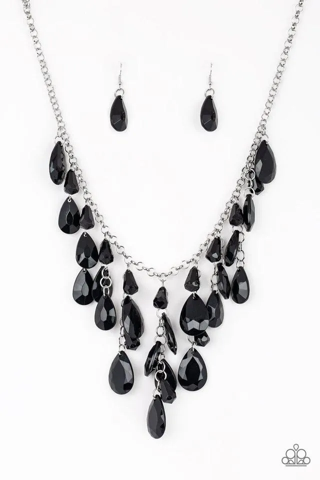 Paparazzi Necklace ~ Irresistible Iridescence - Black