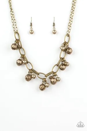 Paparazzi Necklace ~ Malibu Movement - Brass