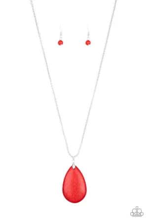 Paparazzi Necklace ~ Sedona Sandstone - Red