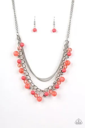 Paparazzi Necklace ~ Wait and SEA - Orange