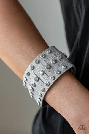 Paparazzi Now Taking The Stage Silver Wrap Bracelet