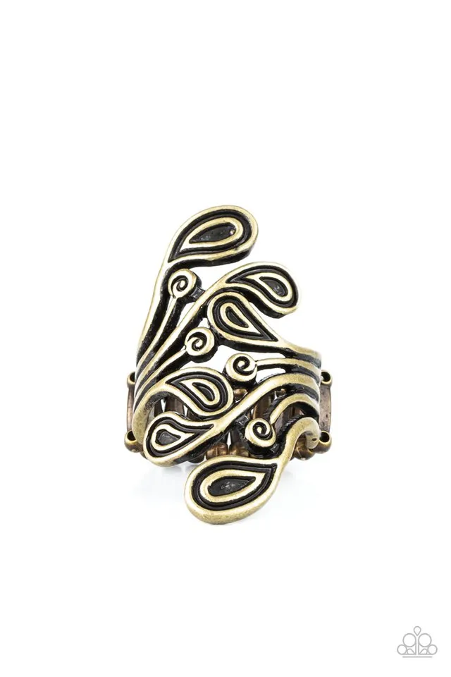 Paparazzi Ring ~ FRILL In The Blank - Brass