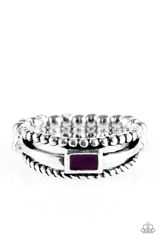 Paparazzi Ring ~ Street Edge - Purple