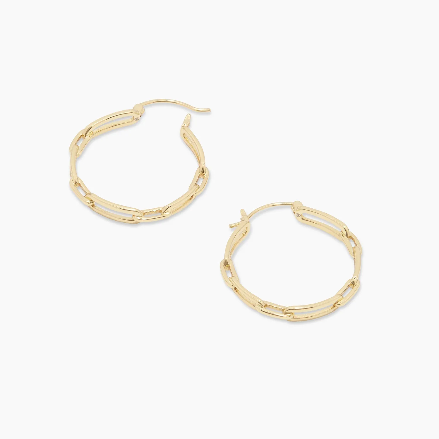 Parker Link Hoops in Gold