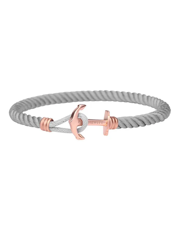 Paul Hewitt Phrep Lite Nylon Rose Gold / Grey Bracelet - M