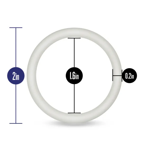 Performance Vs3 Pure Premium Silicone Cockrings Large White