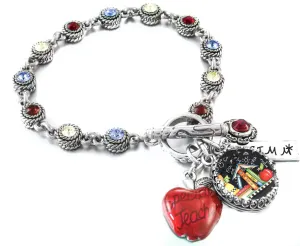 Personalized Teacher Charm Bracelet