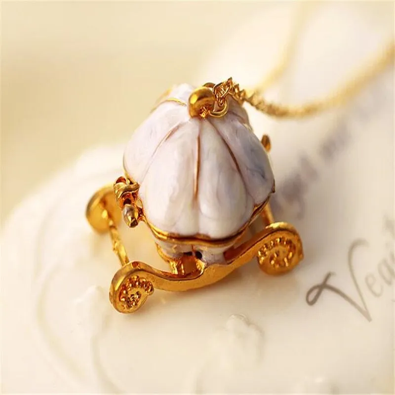 Princess Fairy Carriage Necklace Exquisite Pendant