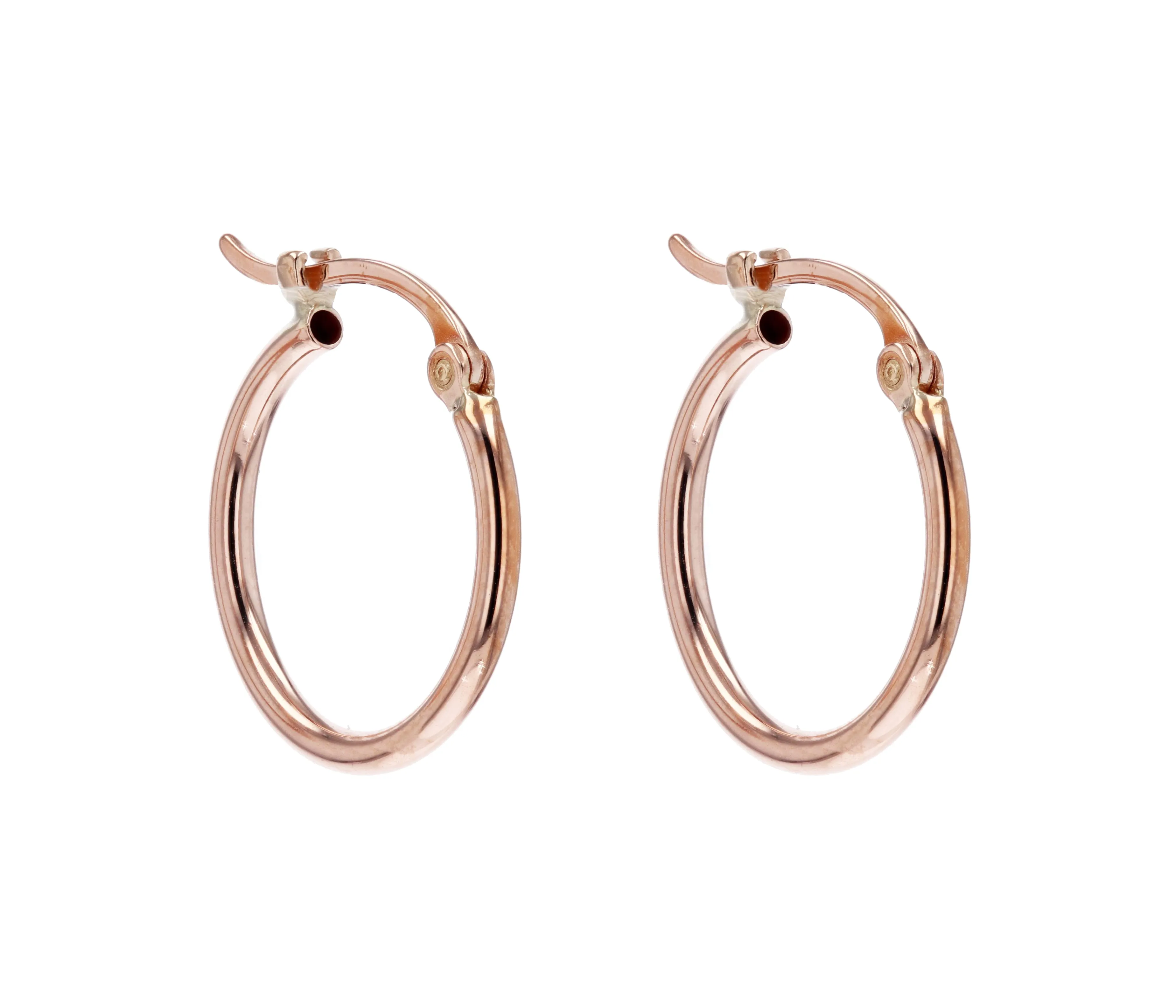 Rose Gold Tube Hoops Carla | Nancy B.