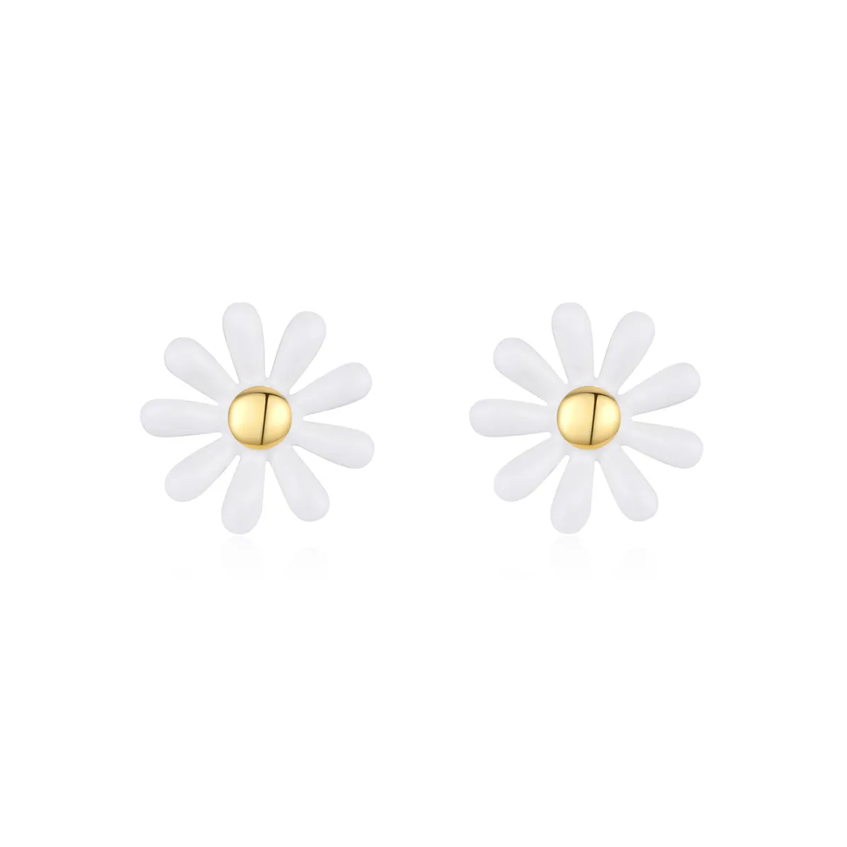 S925 Silver Small Flower Earrings With Sweet Korean Daisy Design