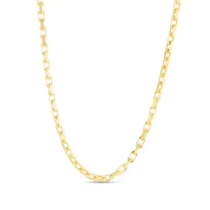 Sincerely Springer's 14k Yellow Gold 18" French Cable Chain Necklace