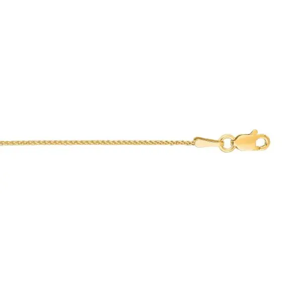 Sincerely Springer's 14k Yellow Gold 18" Wheat Chain Necklace