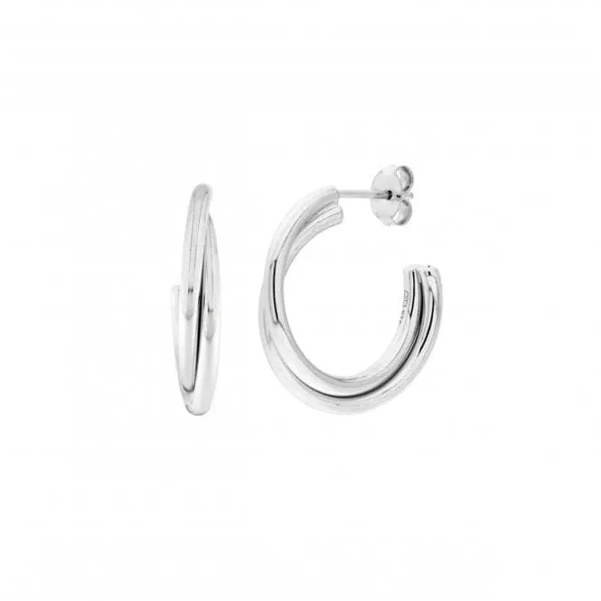 Subtle Twist 22mm Stud Hoop Earrings 66835HP