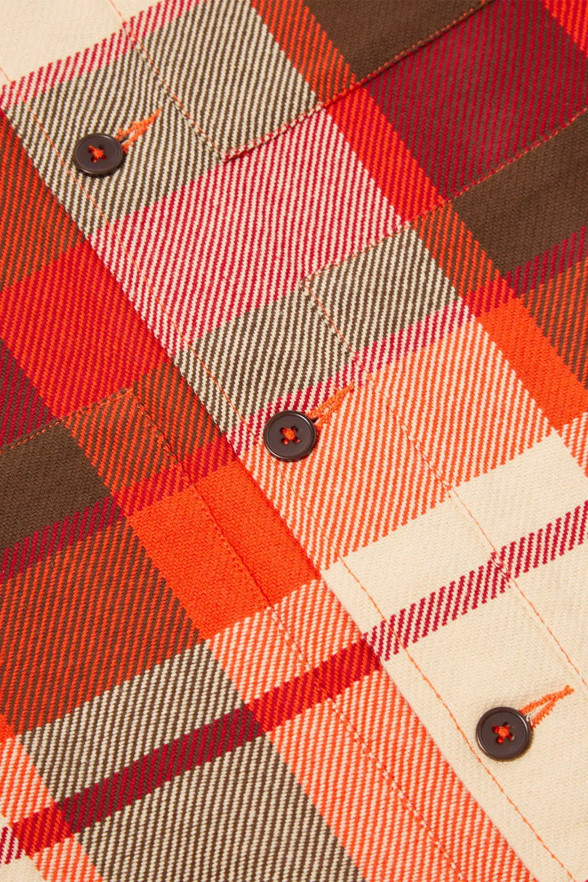 Universal Works - Uniform Shirt In Red Earth Check