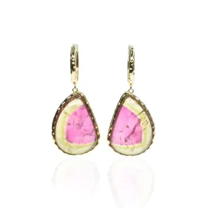 Watermelon Tourmaline Earring