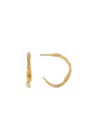 Wave Hoop Earrings