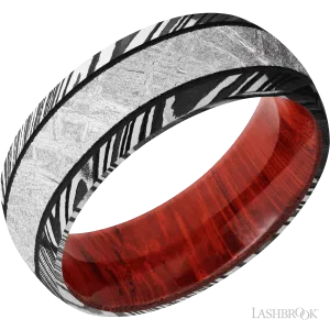 Woodgrain with Acid Finish and Meteorite Inlay and Padauk - 8MM