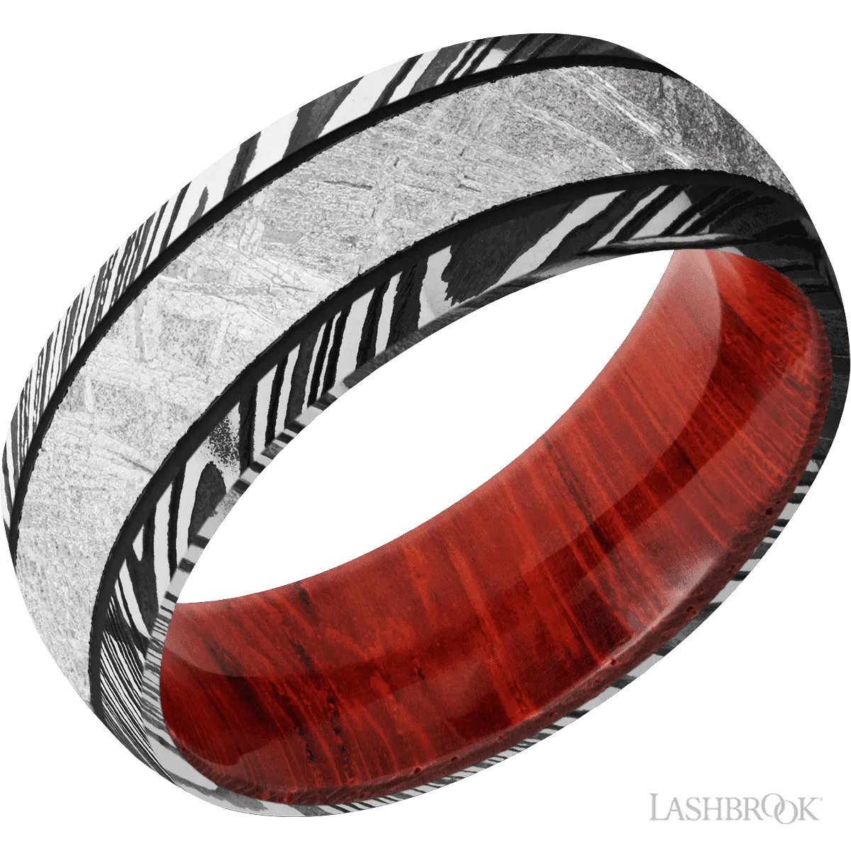 Woodgrain with Acid Finish and Meteorite Inlay and Padauk - 8MM